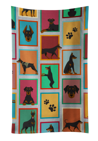 Lots of Dogs Kitchen Towel (Dog Breed: Doberman Pinscher, size: 25Hx15W)