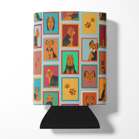 Lots of Dogs Can or Bottle Hugger (Dog Breed: Yorkshire Terrier - Black and Tan, size: Can Hugger)
