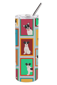 Lots of Dogs Stainless Steel Skinny Tumbler (Design: Jack Russell Terrier, size: 20 oz)