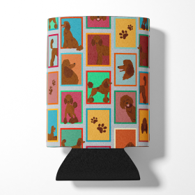 Lots of Dogs Can or Bottle Hugger (Dog Breed: Poodle - Standard Chocolate, size: Can Hugger)