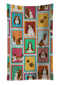Lots of Dogs Kitchen Towel (Dog Breed: Shih Tzu, size: 25Hx15W)