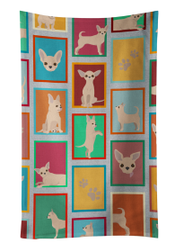 Lots of Dogs Kitchen Towel (Dog Breed: Chihuahua, size: 25Hx15W)