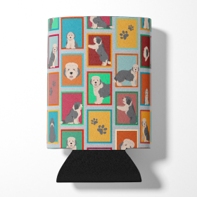 Lots of Dogs Can or Bottle Hugger (Dog Breed: Old English Sheepdog, size: Can Hugger)