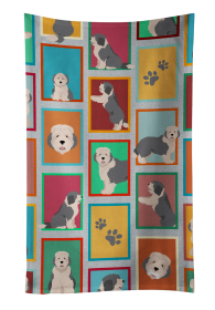 Lots of Dogs Kitchen Towel (Dog Breed: Old English Sheepdog, size: 25Hx15W)