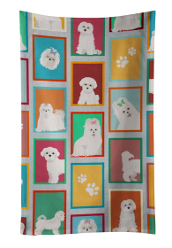 Lots of Dogs Kitchen Towel (Dog Breed: Maltese, size: 25Hx15W)