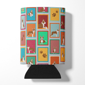 Lots of Dogs Can or Bottle Hugger (Dog Breed: Boston Terrier - Red, size: Can Hugger)