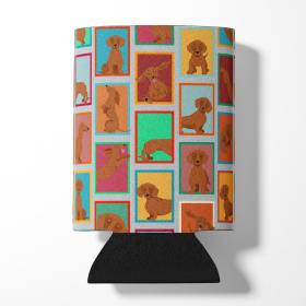 Lots of Dogs Can or Bottle Hugger (Dog Breed: Dachshund - Red, size: Can Hugger)