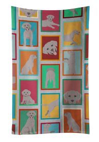 Lots of Dogs Kitchen Towel (Dog Breed: Labrador Retriever - Grey, size: 25Hx15W)