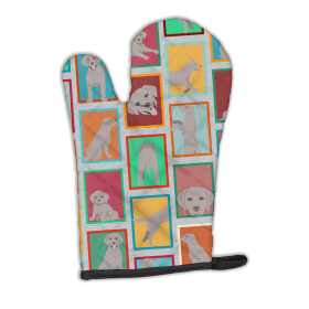Lots of Dogs Oven Mitt (Design: Labrador Retriever - Grey, size: 12HX8.5W)