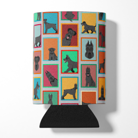 Lots of Dogs Can or Bottle Hugger (Dog Breed: Schnauzer - Black, size: Can Hugger)