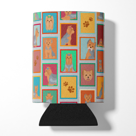 Lots of Dogs Can or Bottle Hugger (Dog Breed: Yorkshire Terrier - Blue and Tan, size: Can Hugger)