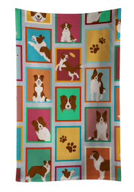 Lots of Dogs Kitchen Towel (Dog Breed: Border Collie - Red, size: 25Hx15W)