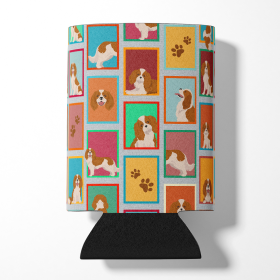 Lots of Dogs Can or Bottle Hugger (Dog Breed: Cavalier Spaniel - Blenheim, size: Can Hugger)