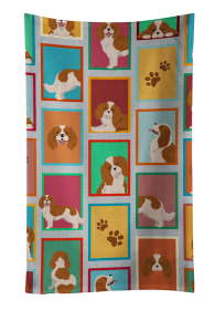 Lots of Dogs Kitchen Towel (Dog Breed: Cavalier Spaniel - Blenheim, size: 25Hx15W)