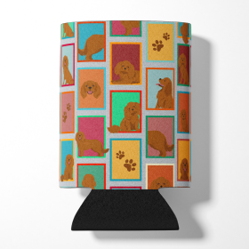 Lots of Dogs Can or Bottle Hugger (Dog Breed: Cavalier Spaniel - Ruby, size: Can Hugger)