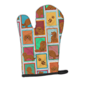 Lots of Dogs Oven Mitt (Design: Cavalier Spaniel - Ruby, size: 12HX8.5W)