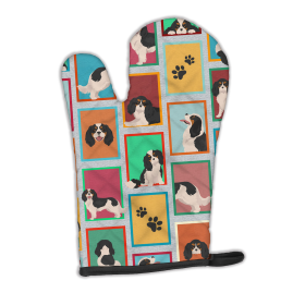 Lots of Dogs Oven Mitt (Design: Cavalier Spaniel - Tricolor, size: 12HX8.5W)