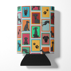 Lots of Dogs Can or Bottle Hugger (Dog Breed: Great Dane - Black, size: Can Hugger)