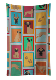 Lots of Dogs Kitchen Towel (Dog Breed: Great Dane - Fawn, size: 25Hx15W)