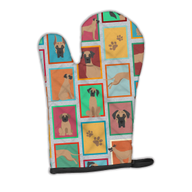 Lots of Dogs Oven Mitt (Design: Great Dane - Fawn, size: 12HX8.5W)