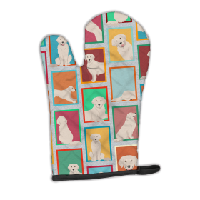 Lots of Dogs Oven Mitt (Design: Golden Retriever - Cream, size: 12HX8.5W)