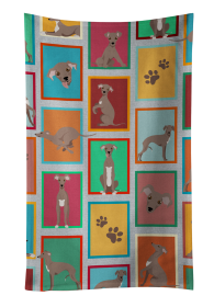 Lots of Dogs Kitchen Towel (Dog Breed: Italian Greyhound - Fawn, size: 25Hx15W)