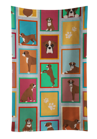 Lots of Dogs Kitchen Towel (Dog Breed: Boxer - Flashy Fawn, size: 25Hx15W)