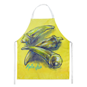 Martin Welch New Artwork Apron (Dog Breed: Three to Get Ready Okra, size: large)