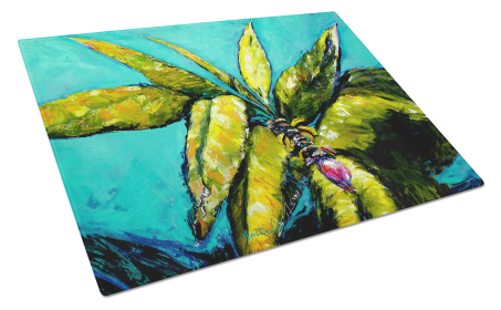 Martin Welch New Artwork Glass Cutting Board (Dog Breed: Baby Nanners, size: large)