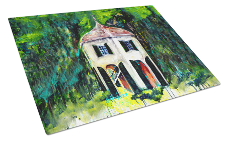 Martin Welch New Artwork Glass Cutting Board (Dog Breed: Batchelors Pad Garsoniere, size: large)