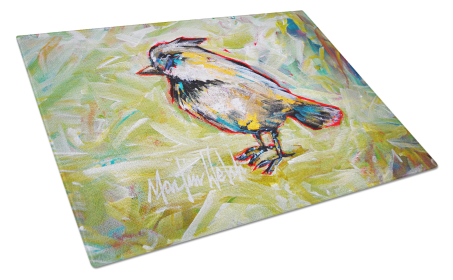 Martin Welch New Artwork Glass Cutting Board (Dog Breed: Be Blinkin, size: large)