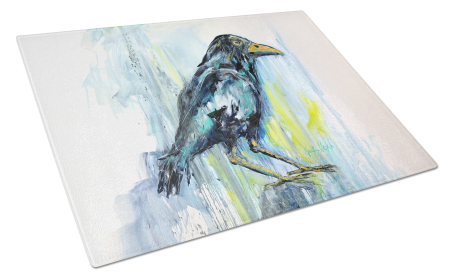 Martin Welch New Artwork Glass Cutting Board (Dog Breed: Burnt Corn, size: large)