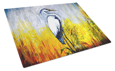 Martin Welch New Artwork Glass Cutting Board (Dog Breed: Cattin Around, size: large)