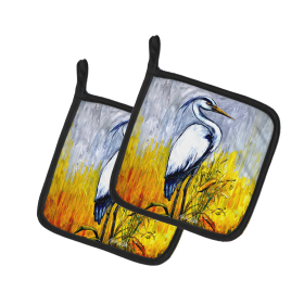 Martin Welch New Artwork Pair of Pot Holders (Design: Cattin Around, size: 7.5HX7.5W)