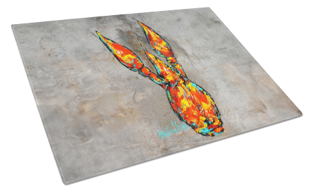 Martin Welch New Artwork Glass Cutting Board (Dog Breed: Crawfish From Arabi, size: large)