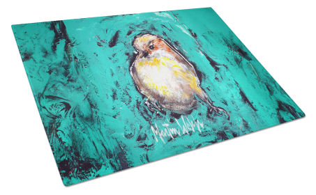 Martin Welch New Artwork Glass Cutting Board (Dog Breed: EeewH Bird, size: large)
