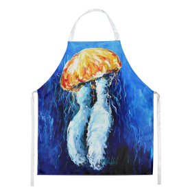 Martin Welch New Artwork Apron (Dog Breed: Fanta Sea Jellyfish, size: large)
