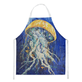 Martin Welch New Artwork Apron (Dog Breed: Free Fall Jellyfish, size: large)