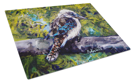 Martin Welch New Artwork Glass Cutting Board (Dog Breed: G'Day Mate Bird, size: large)