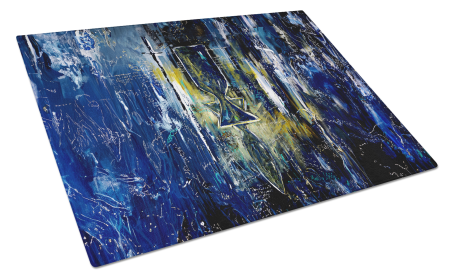 Martin Welch New Artwork Glass Cutting Board (Dog Breed: Glimer Star of David, size: large)