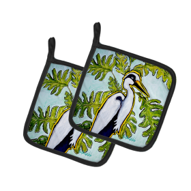 Martin Welch New Artwork Pair of Pot Holders (Design: Katy Red Red Fish, size: 7.5HX7.5W)