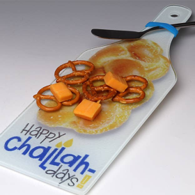 Challah Days Holiday Cutting Board (Style: Textured Glass)