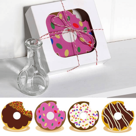 Novelty Donut Coasters (Style: Icing)