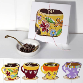 Novelty Coffee Coasters (Style: Leaf)