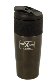NEXGEN 16 OZ. STAINLESS STEEL/PP DOUBLE WALL TRAVEL MUG (Color: Black)
