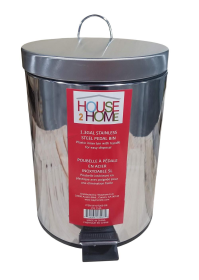 House 2 Home 5 L Stainless Steel Pedal Waste Bin (Color: STAINLESS STEE)