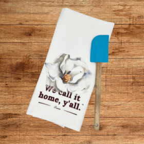 Texas Southern Tea Towel/Kitchen Towel - Customizable (Style: Magnolia)