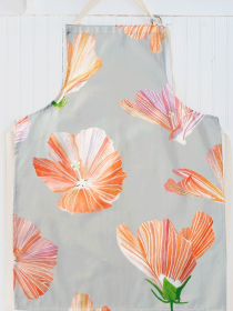 Apron (Color: Hibiscus on Grey)