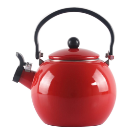 Litre Ceramic Enameled Porcelain Kettle Kitchen (Option: CeramicKettleRed)