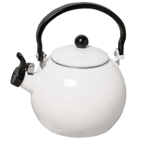 Litre Ceramic Enameled Porcelain Kettle Kitchen (Option: CeramicKettleWhite)
